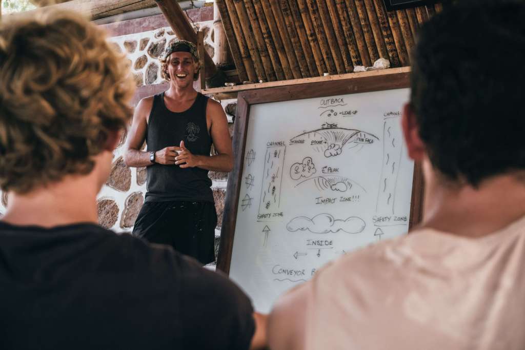 Learn to surf camp lesson