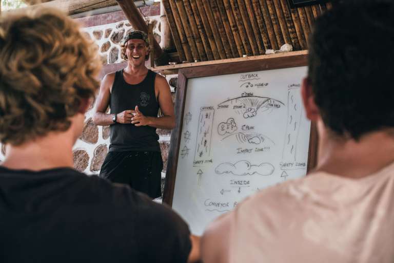 Learn to surf camp lesson